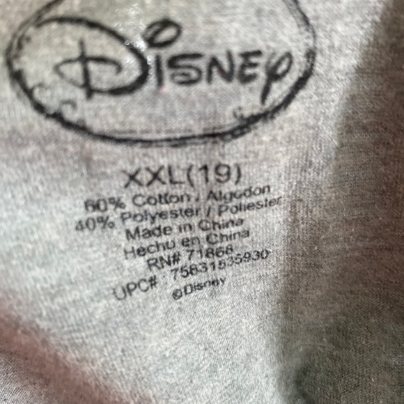 Disney XXL(19) Lady and the Tramp Capsleeve Tee Gray - Picture 4 of 4